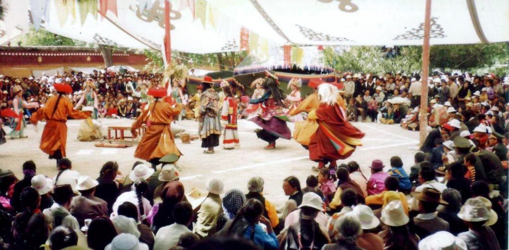 Sho Dun Festival, Norbulingka, 1993. Foto da wikipedia