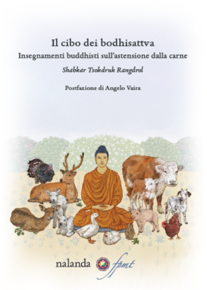 Copertina del libro Il cibo dei bodhisattva. Insegnamenti buddhisti sull’astensione dalla carne